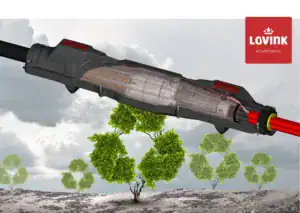 Duurzaam ABS buitenschaal Außenschale aus recyceltem ABS als Bestandteil nachhaltige Kabelmuffen für Mittelspannungsnetze.