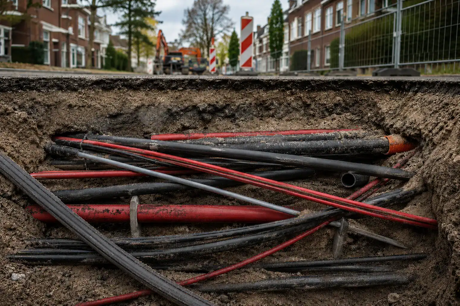 Mixed cables Cables transition joints