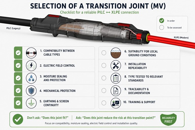 Selection transition joint
