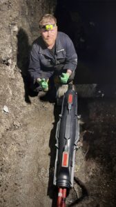 Mittelspannungs-Kabelmuffe im Netz von National Grid als Beispiel für 25 Jahre National Grid Zusammenarbeit mit Lovink Enertech.