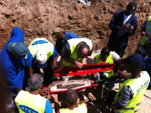 Cable joint installation in Cape Verde