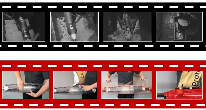 Timeline illustrating the development of cable splices from traditional installation methods to modern resin-based cable splice technologies over 100 years.