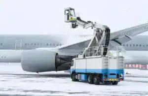 De-icing vliegveld